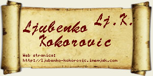 Ljubenko Kokorović vizit kartica